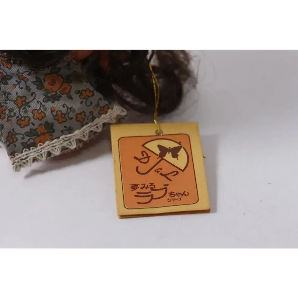 70s Rare Vintage Dreamy Love-chan Japan Mini Doll in Floral Dress w Tag ~ 26070